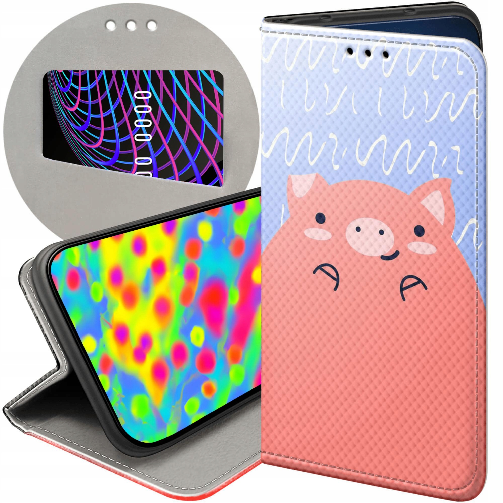 Etui Z Klapką Do Xiaomi Redmi Note 9T Świnka Peppa Bajka Futerał