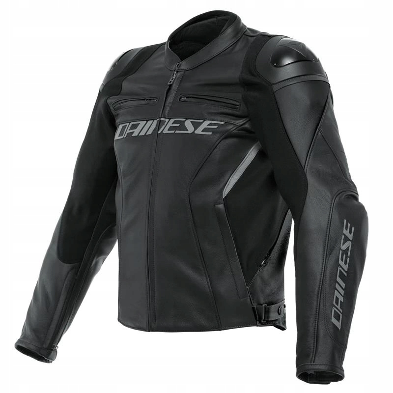 Kožená motocyklová bunda Dainese Racing 4 Black čierna Darčeky