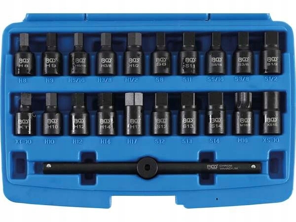 Bgs Technic Hlavica Bgs 1014 Zástrčné hlavice 3/8" na olejové vane (Sada 21