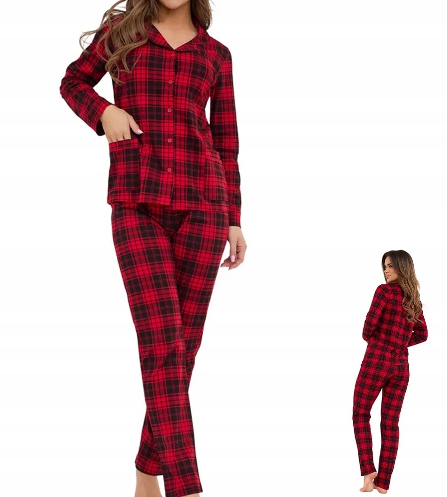 Dámské Pyžamo Cornette Tracy 482 XXL 44 Červená