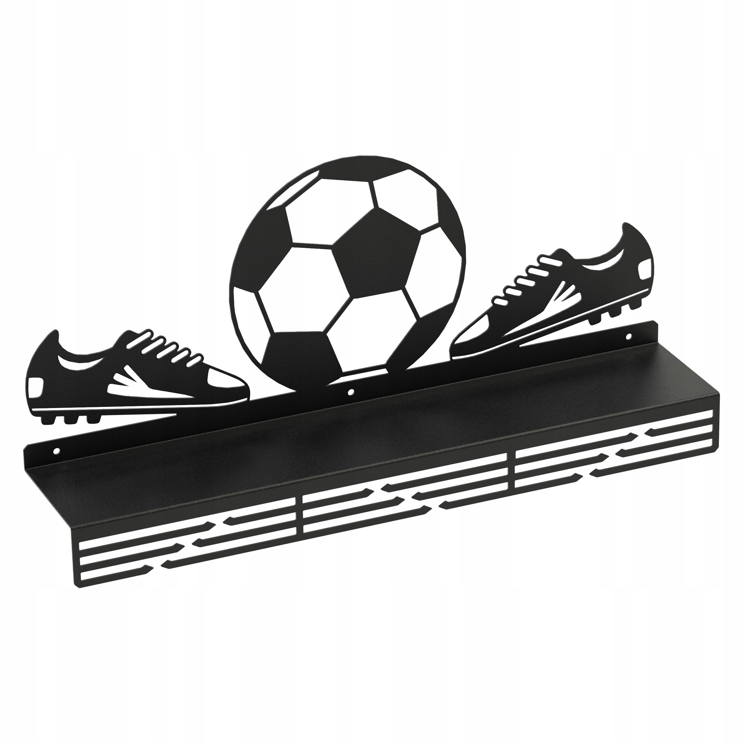Wieszak na medale Piłka Nożna Football XL półką 60 cm Domer 17805