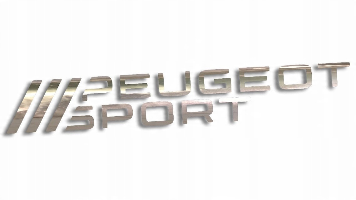 

Wycinana naklejka Peugeot Sport chrom