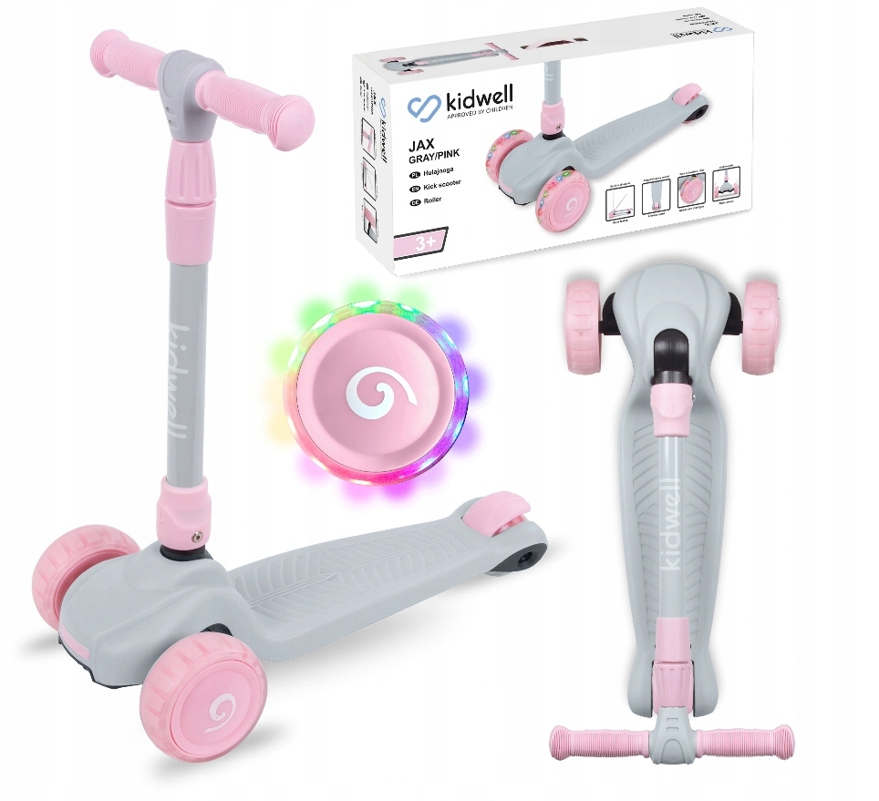 

Hulajnoga Trójkołowa Kidwell Jax koła Led do 50 kg