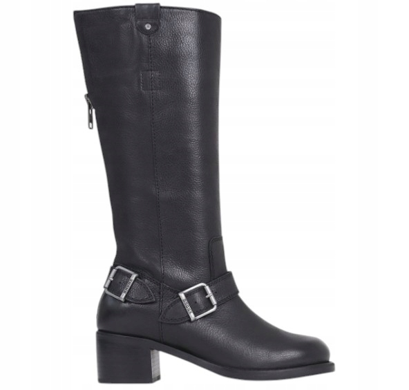 Dámské kožené kozačky Bronx velikost 39, černé