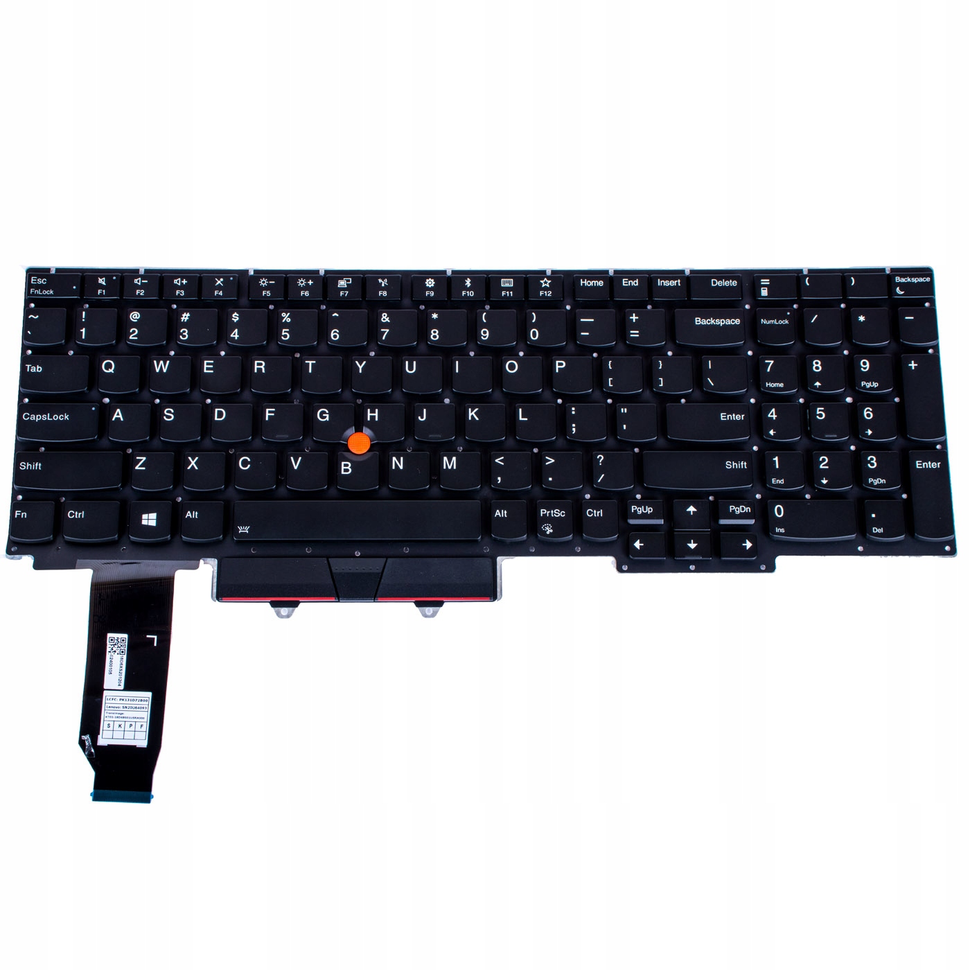 Klávesnice Us Pl Qwerty Lenovo ThinkPad E15 1 generace podsvícená