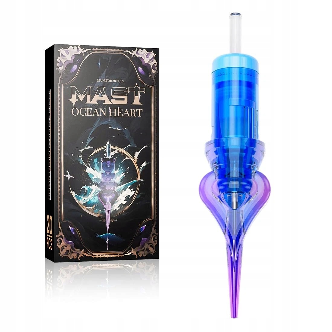 Kartridžová jehla na permanentní make-up Mast Ocean Heart 1001RL 20 ks