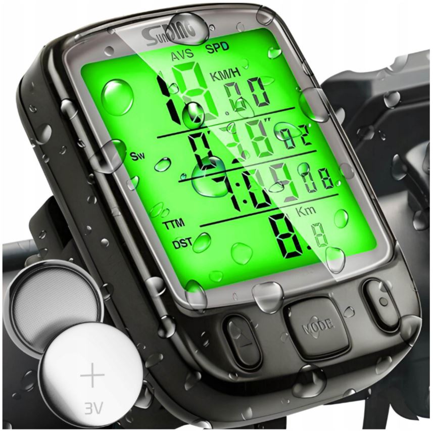 LICZNIK ROWEROWY WODOODPORNY 25 FUNKCJI LCD