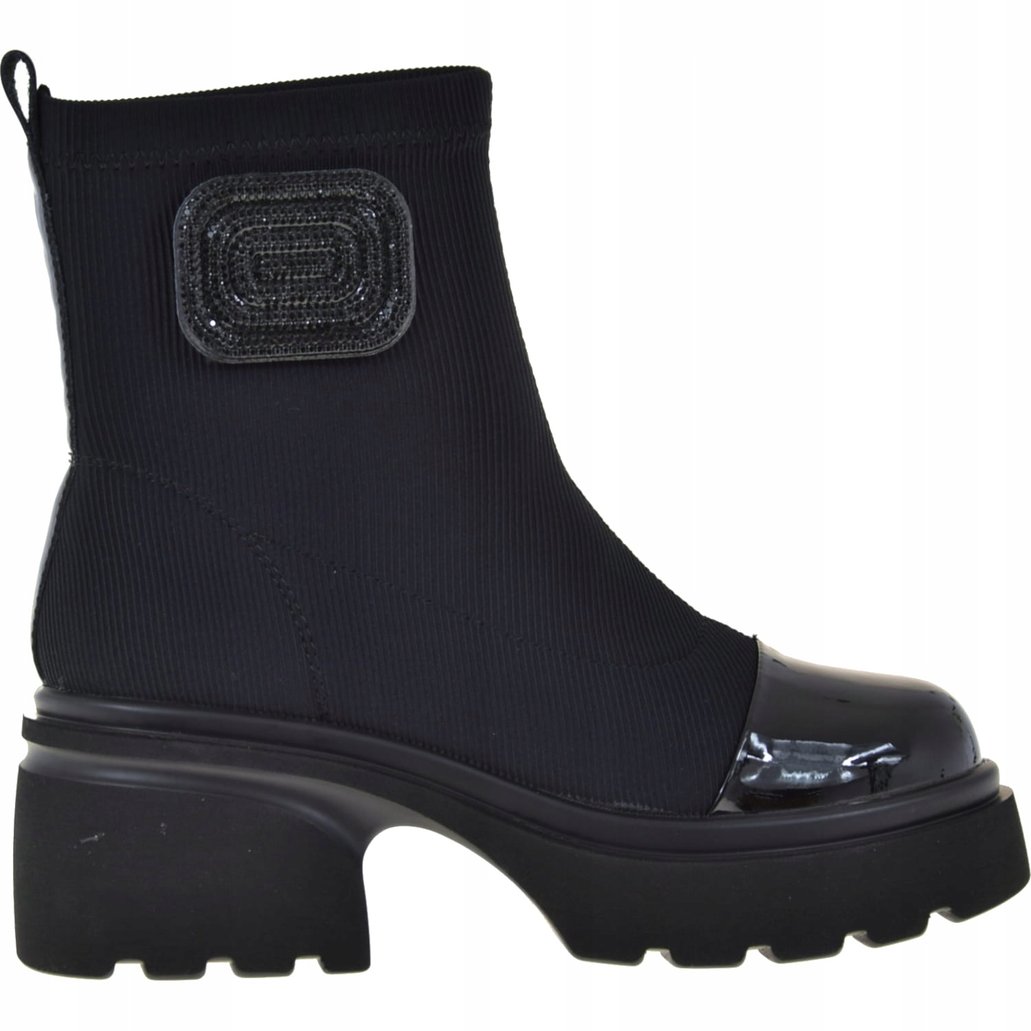 Elegantní Dámské Kotníkové Boty Z Lycry Na Silné Spodní Straně Artiker 55C0548 VEL.37