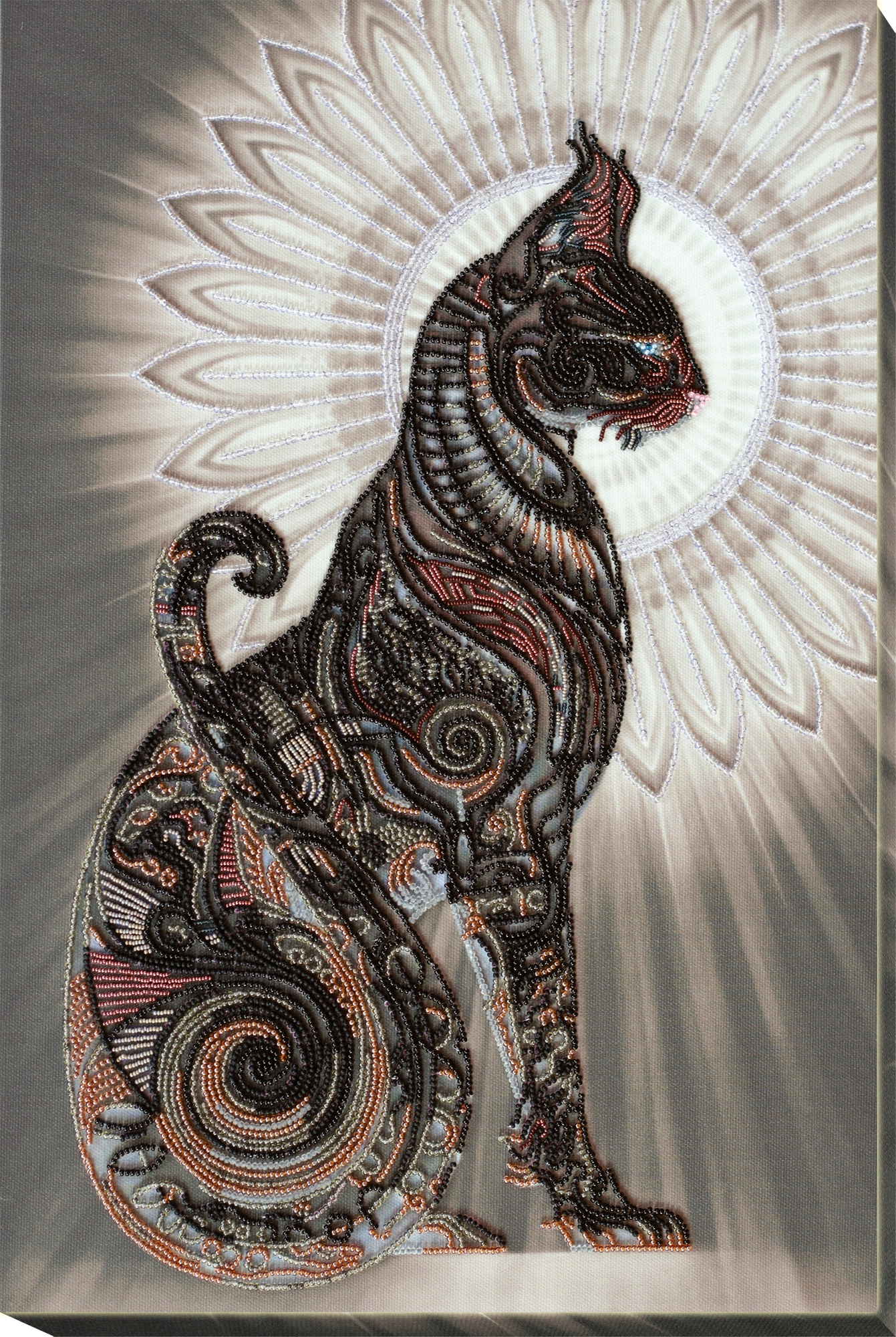 Sada pro vyšívání korálků "Bast in the night" Diy