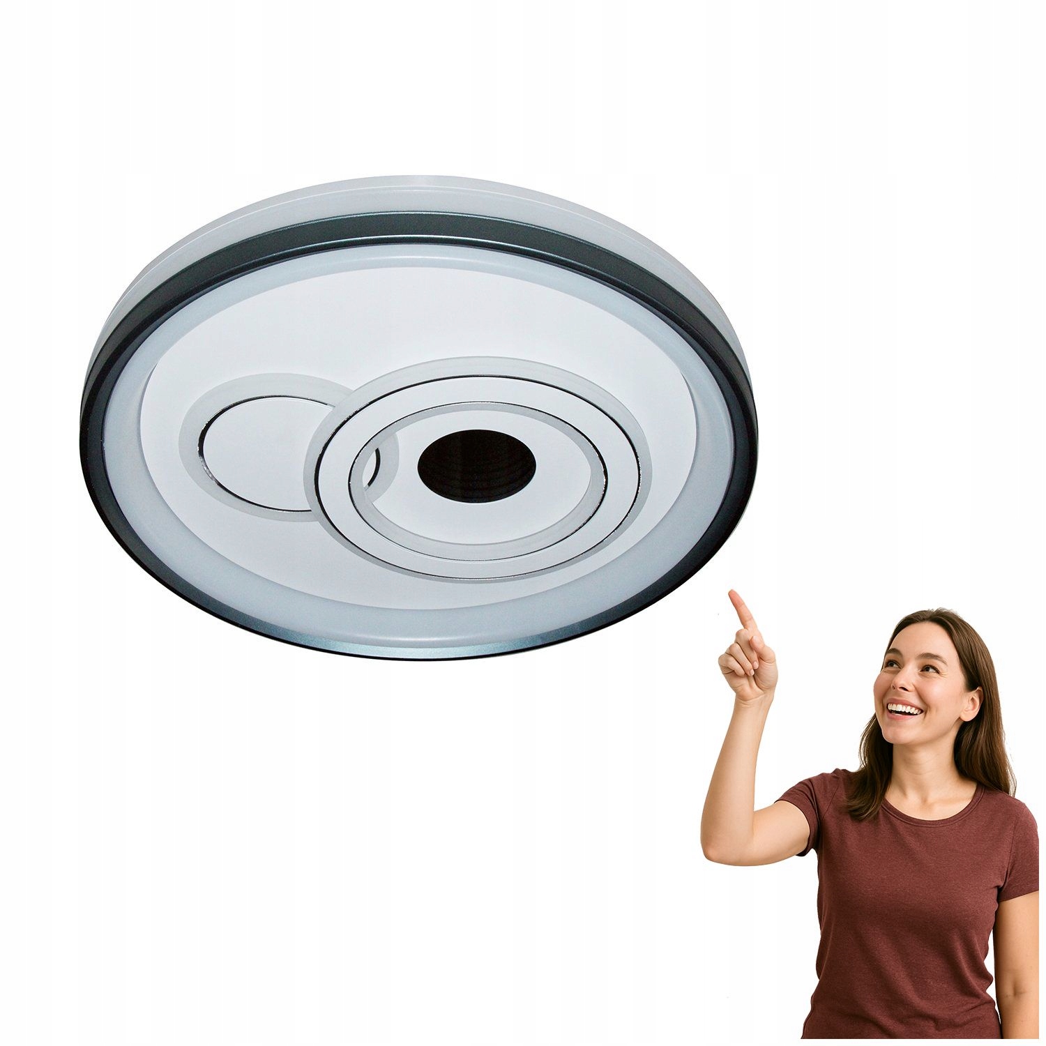 Led stropná lampa 38W Porta PLF-19678-WH-BL Italux