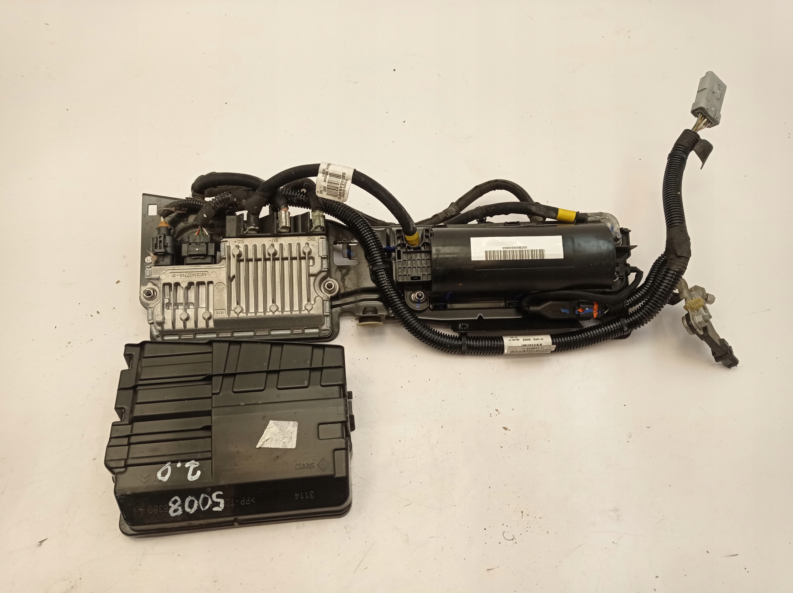 PEUGEOT 5008 II ZESTAW START STOP STEROWNIK KONDENSATOR 9802096780