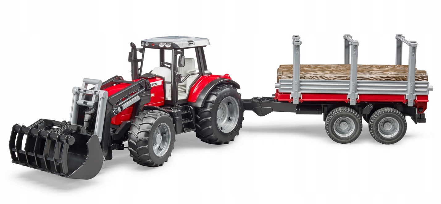 

Bruder 02046 Traktor Massey Ferguson Przyczepa Tur