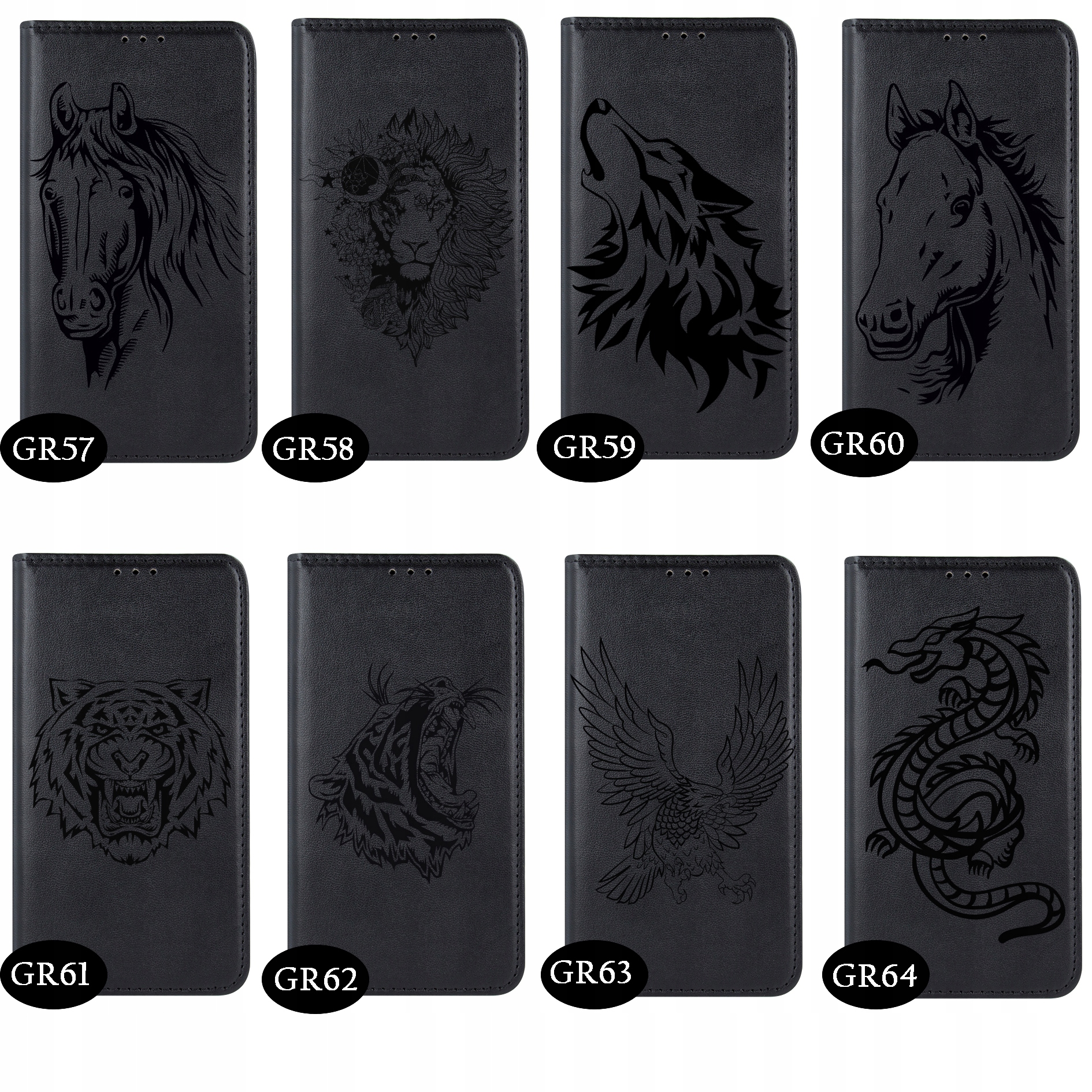 ETUI CASE MAGNET DO REALME C53 + SZKŁO HARTOWANE POKROWIEC Materiał skóra ekologiczna