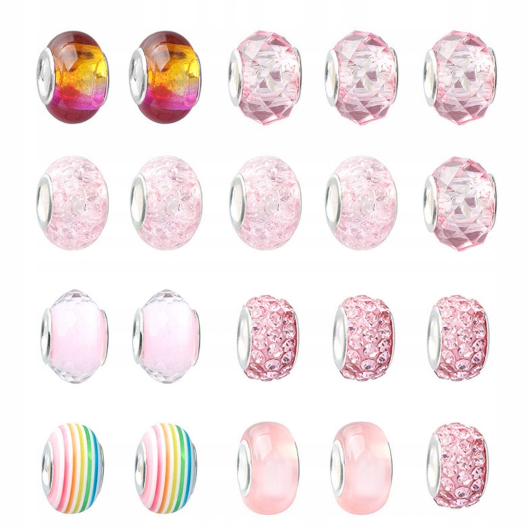 ZESTAW DO ROBIENIA BRANSOLETEK CHARMS ZAWIESZKI Materiał inny