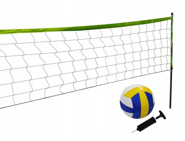 SIATKA DO SIATKÓWKI BADMINTONA 6M ZESTAW Z PIŁKĄ