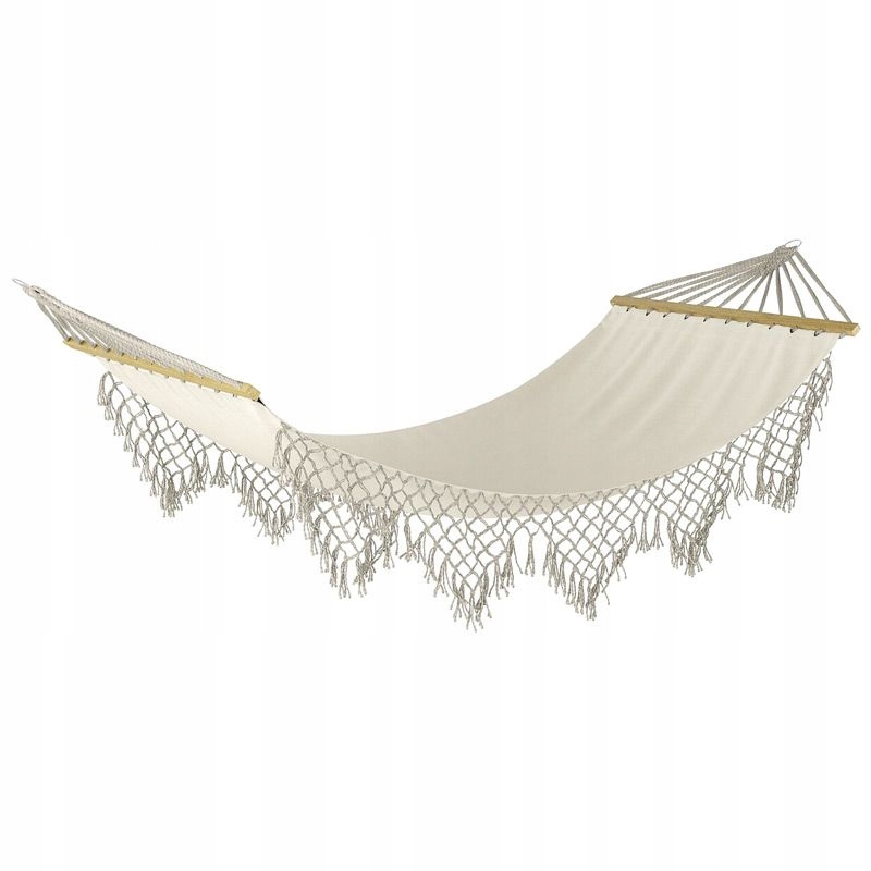 Duży Hamak Ogrodowy Boho Mocny Wiszący Hustawka