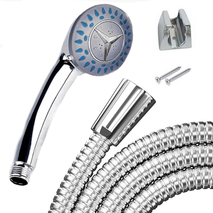 ZESTAW PRYSZNICOWY SŁUCHAWKA WĄŻ UCHWYT NATYNKOWY SŁUCHAWKA PRYSZNICOWA