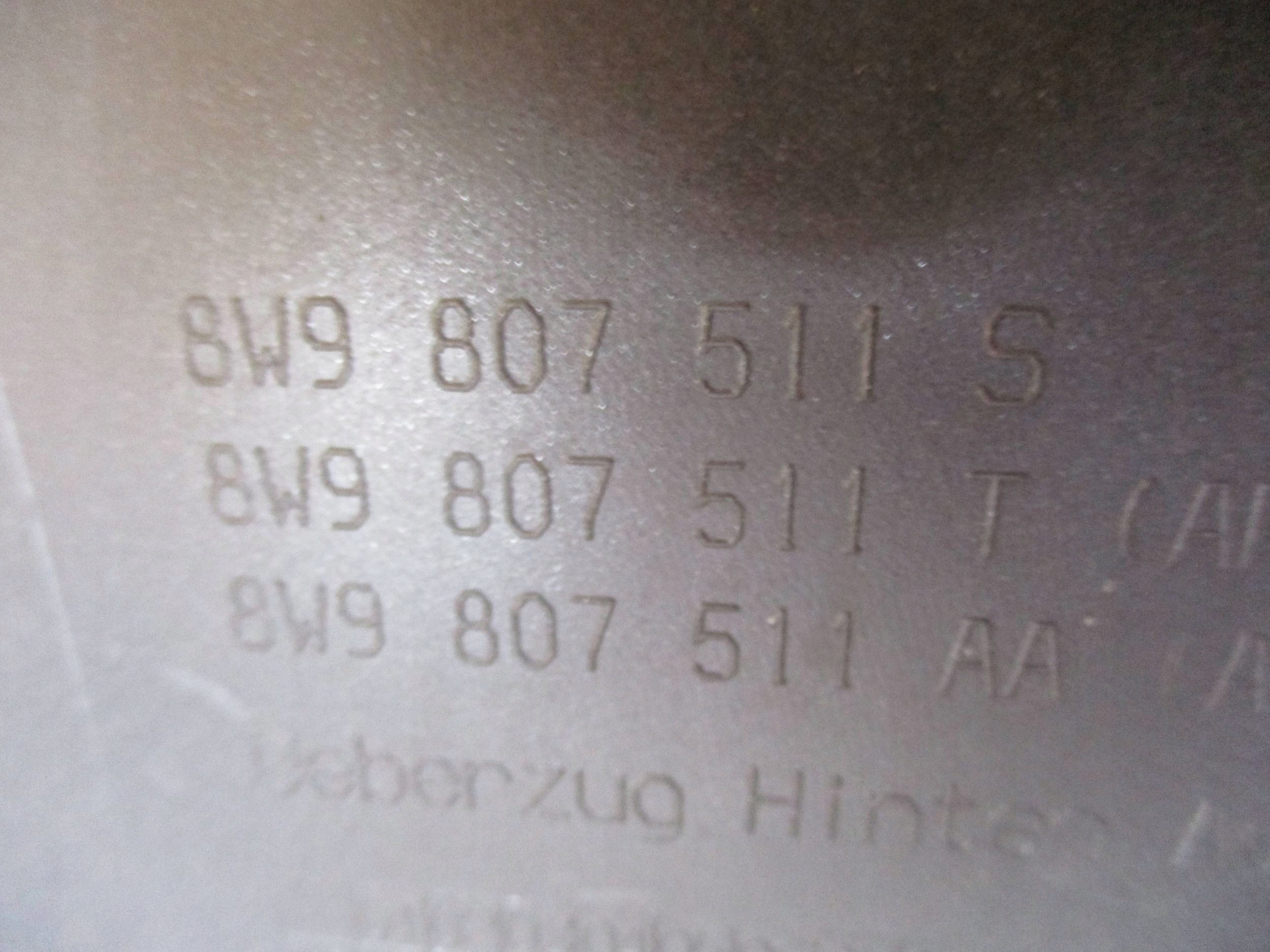 bumper rear part rear AUDI A4 B9 S LINE LIFT KOMBI