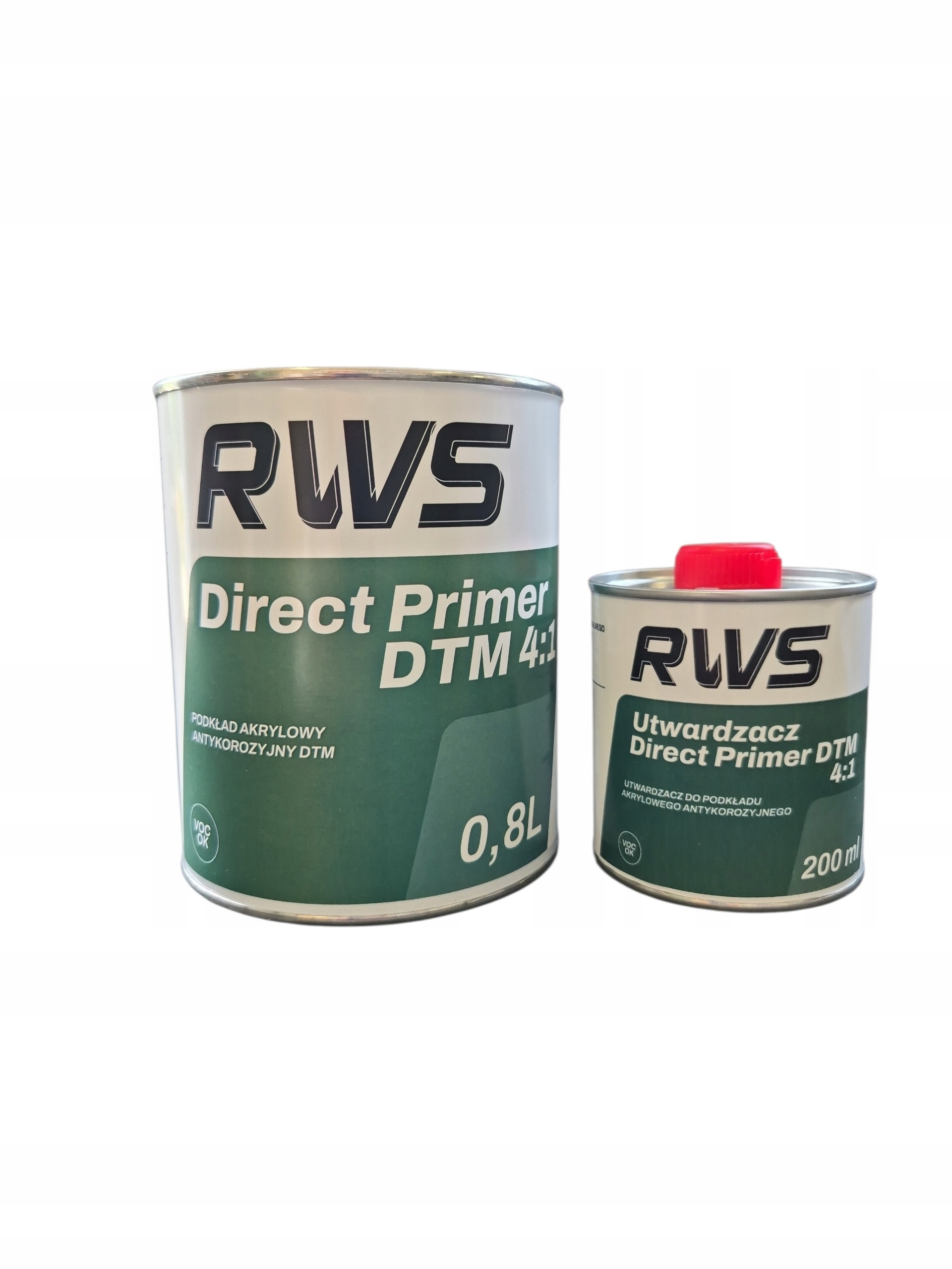 Rws Direct Primer 4:1 800ml Utwardzacz Szary Antykorozyjny Podkład