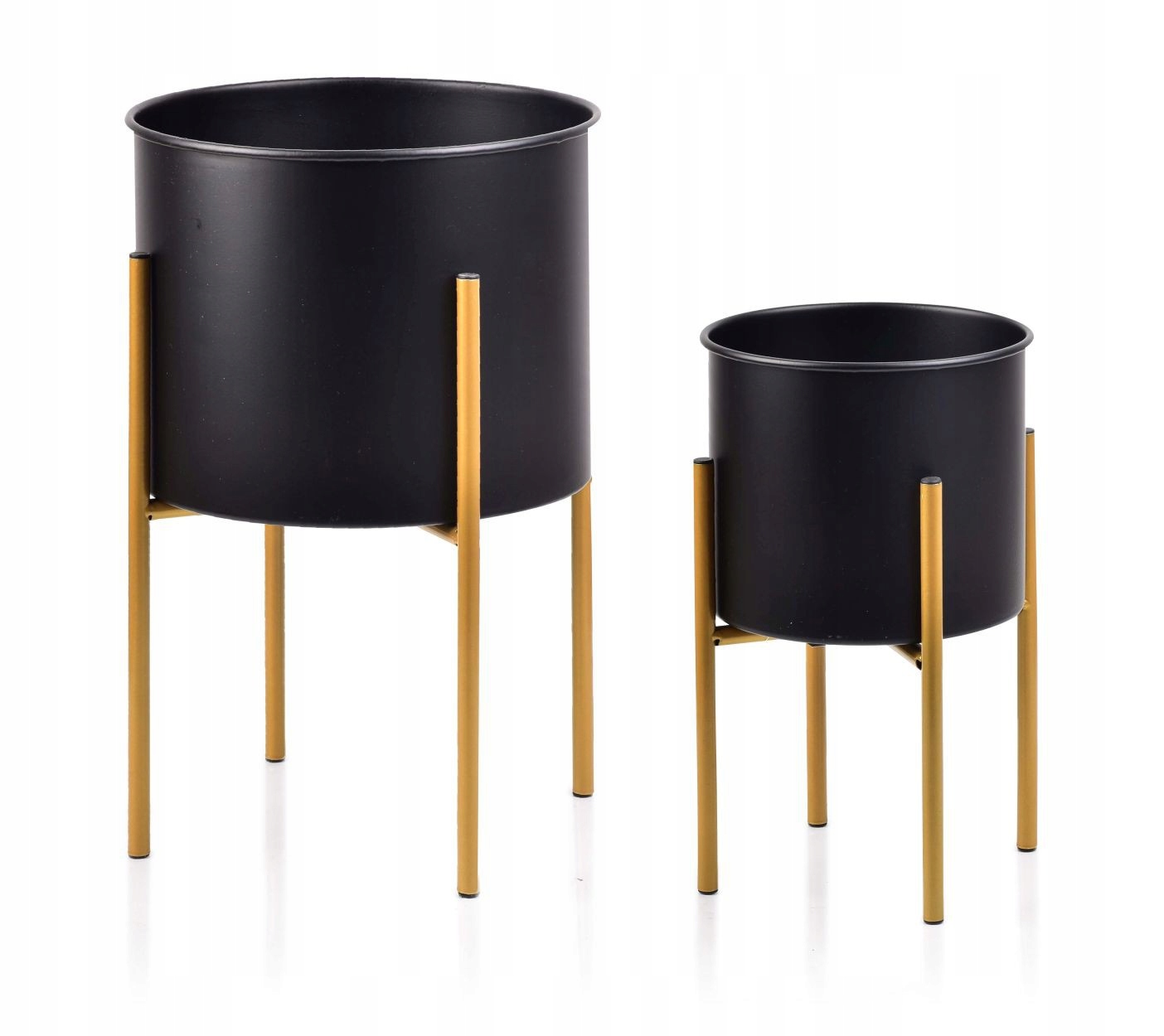 

Komplet 2 doniczek Na kwiaty Osłonki na stojaku