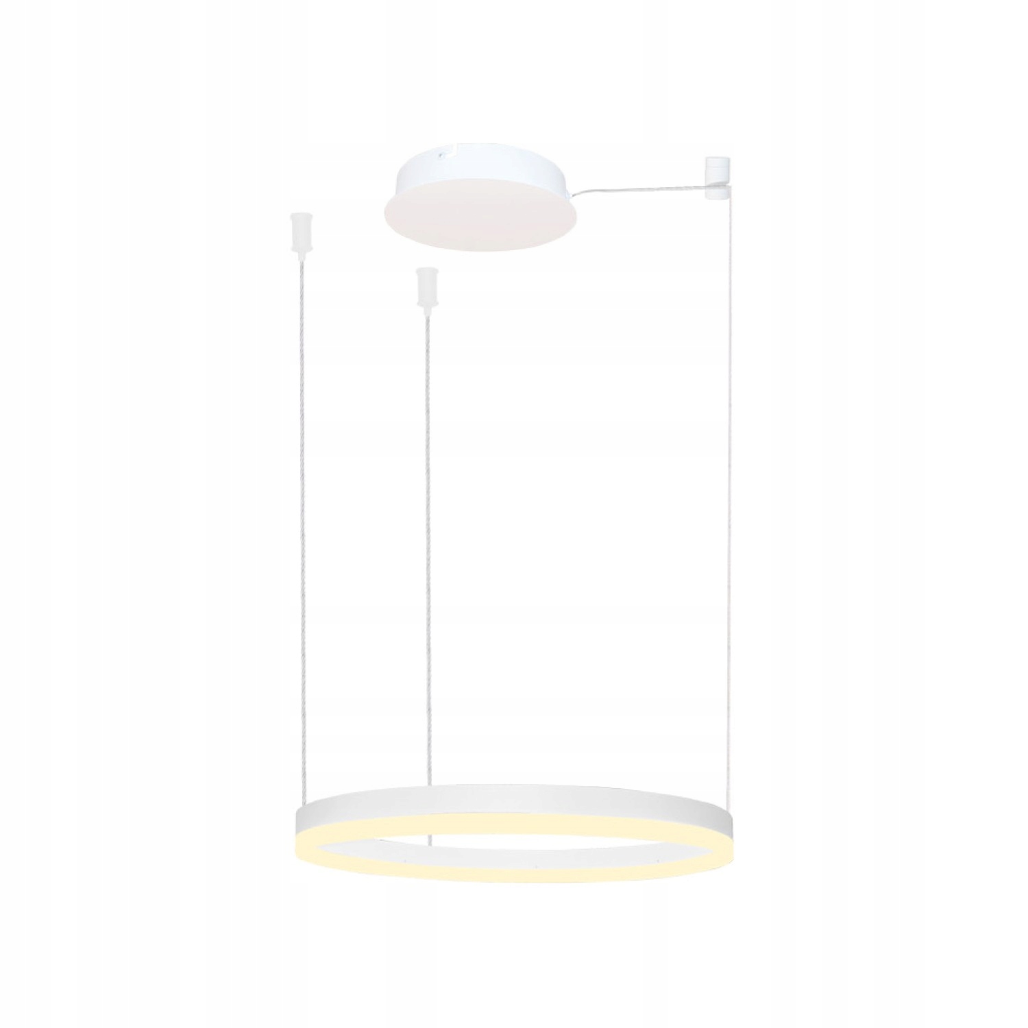 Moderní lustr Ring Halo Pendant 60 cm, teplé světlo do obývacího pokoje