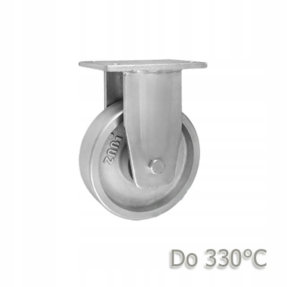 Litinové kolo o průměru 160 mm odolné vůči teplotě 330 C do 800 kg