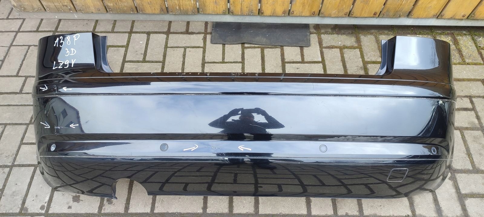 lökhárító far hátsó Audi A3 8P LIFT 3D LZ9Y