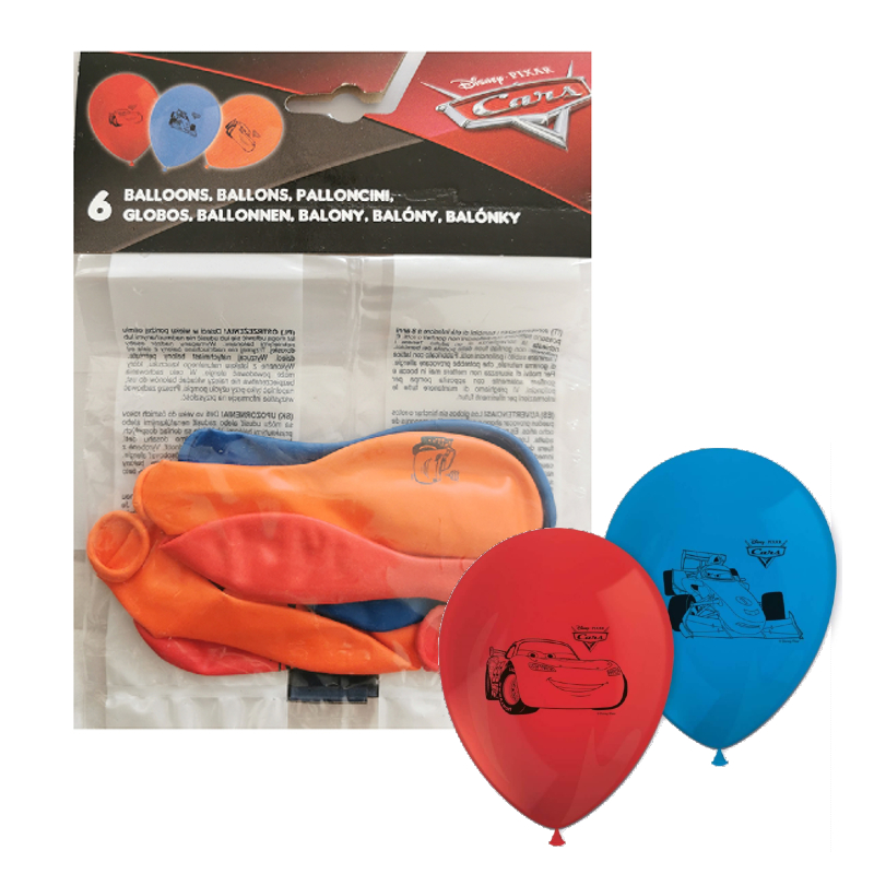 

Balony Auta Cars McQueen Urodziny 6 szt