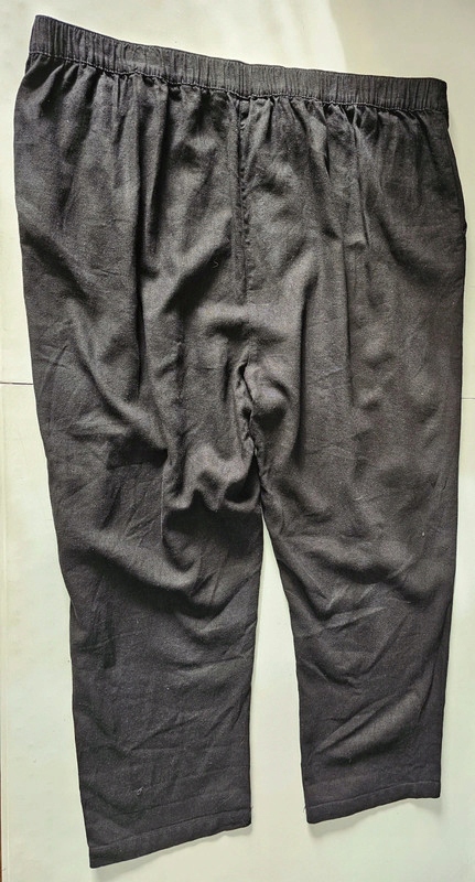 Peacocks spodnie czarne lniane na gumie 48 Rozmiar 48