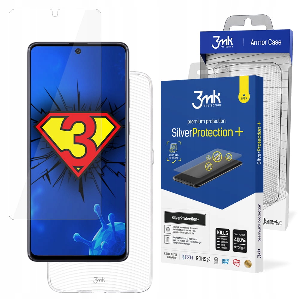 

Pancerne Etui + Folia 3mk do Samsung Galaxy A71