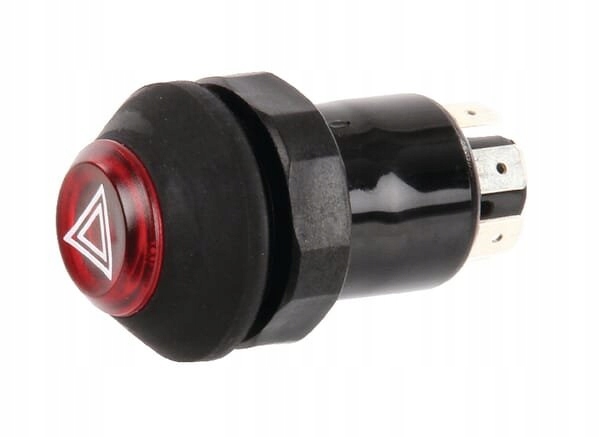Pneutron przełącznik przyciskowy czerwony światła awaryjne IP67 12/24V