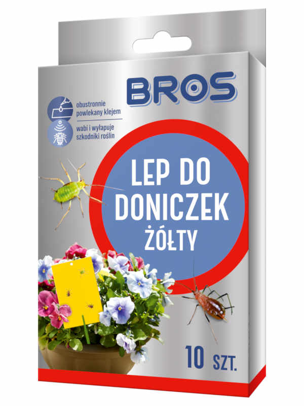 

Bros Lep do doniczek żółty 10 sztuk