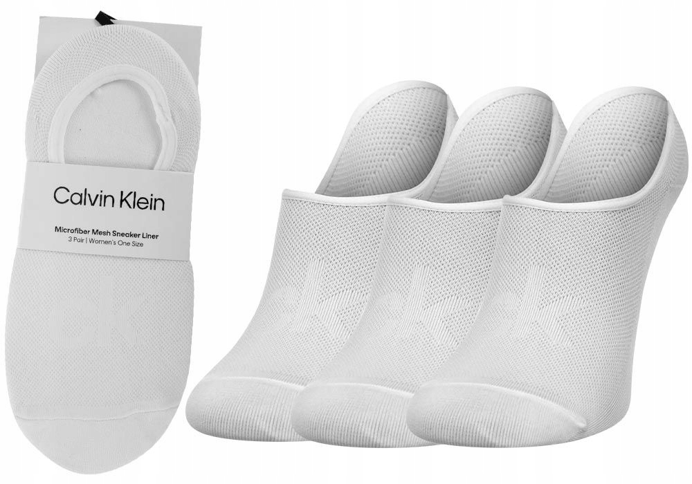 

Calvin Klein Stopki Damskie 3 Pary White r. 37-41