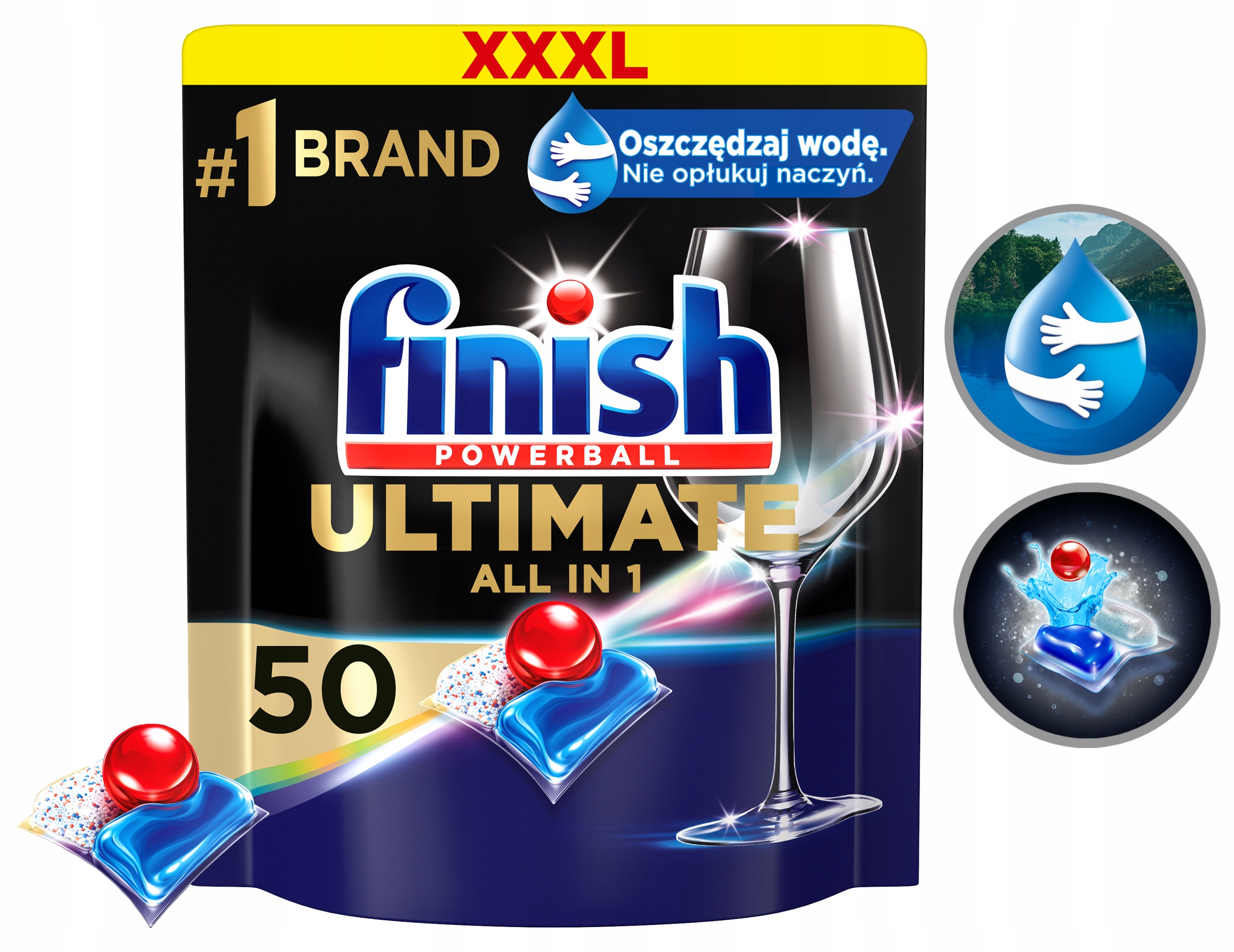 Levně Finish Kapsle Ultimate All-In-1 Mycí 50 Fresh