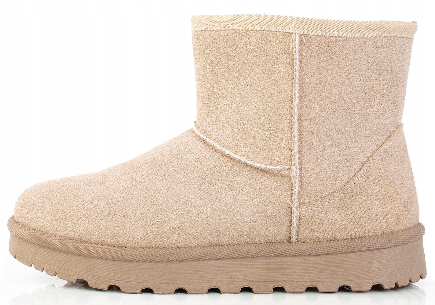 7057 BEŻOWE OCIEPLANE BOTKI ŚNIEGOWCE 40 Marka inna