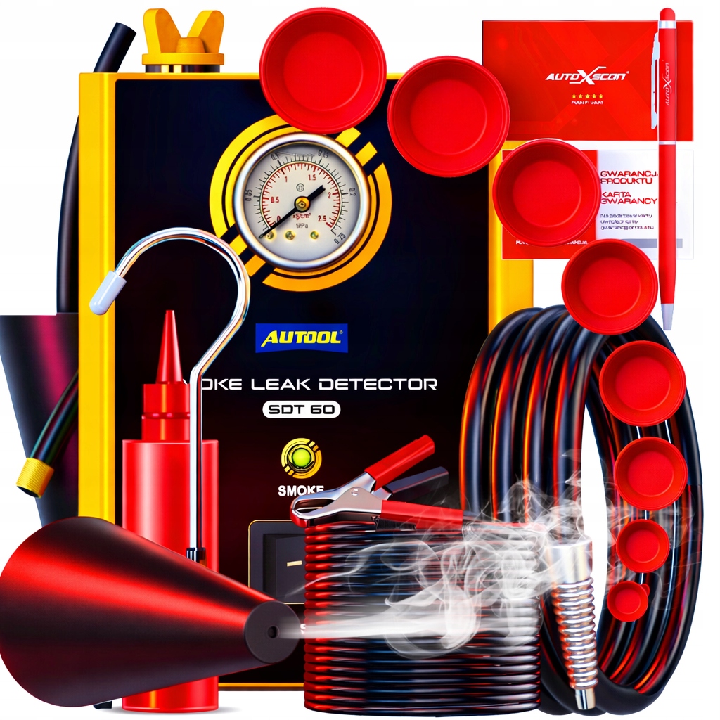 Zakouřovač Autool SDT60 pro diagnostiku netěsností 8ks Zátek Bonus