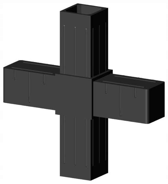 

Łącznik plastikowy 40x40x2 , 2D4 V40 X2C