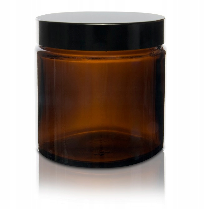 

Słoik szklany brązowy 120ml z nakrętką czarną