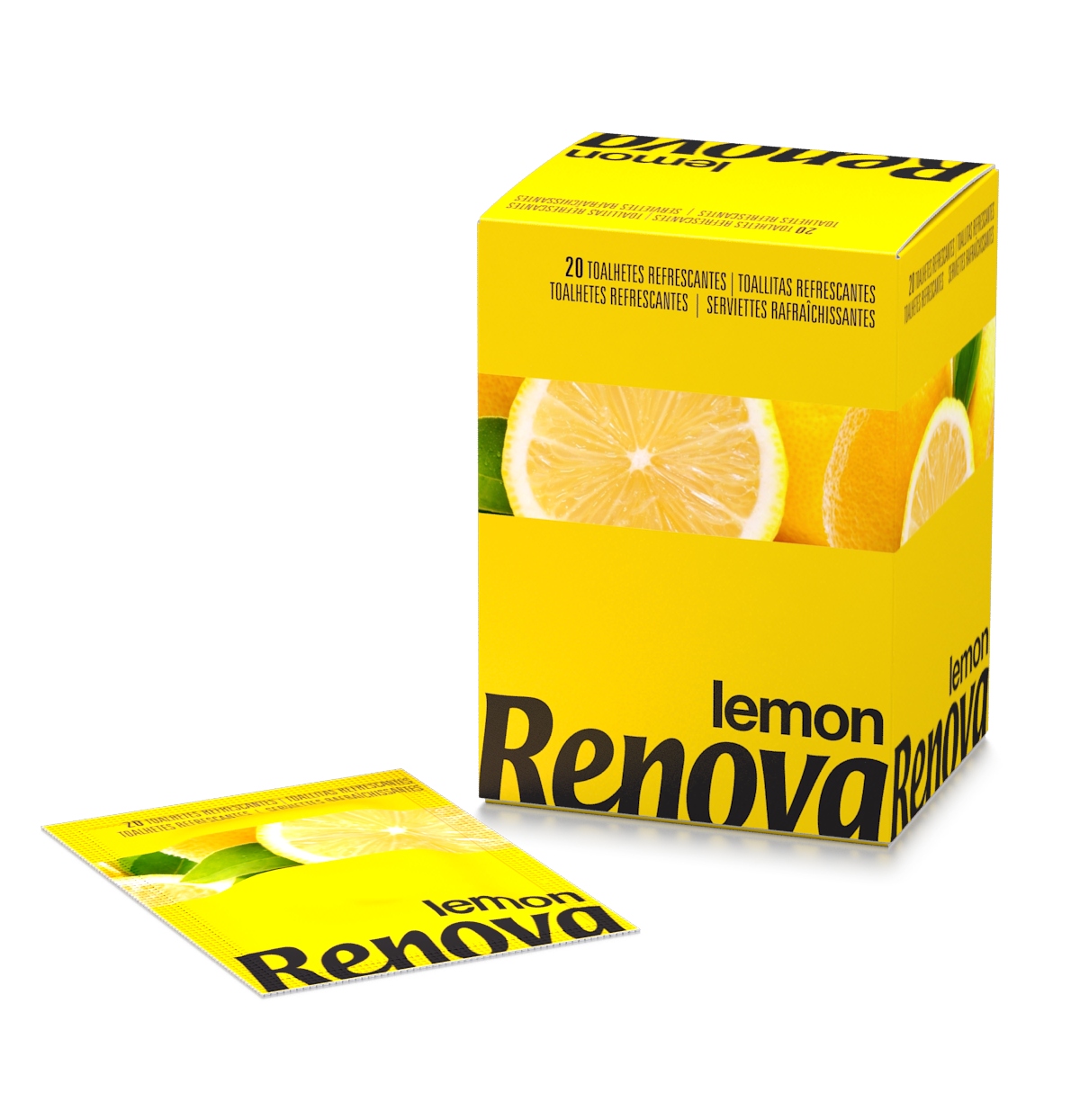 

Chusteczki odświeżające Renova lemon 20szt