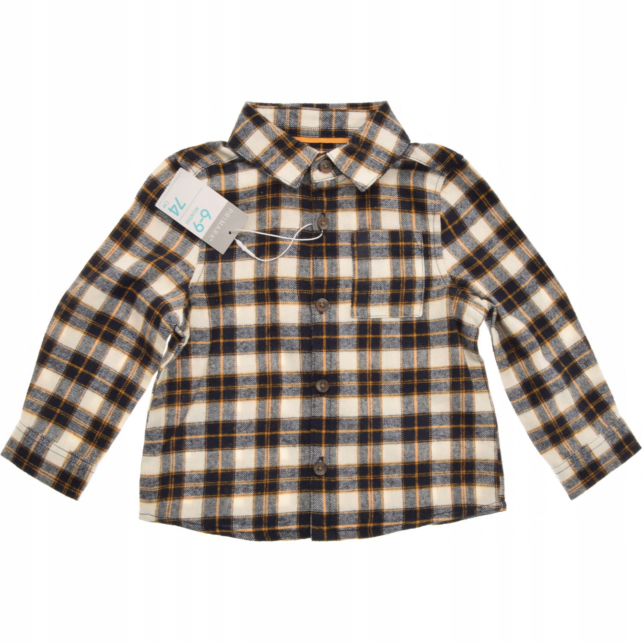 PRIMARK koszula chłopięca Flanelowa w Kratkę 74 nowa
