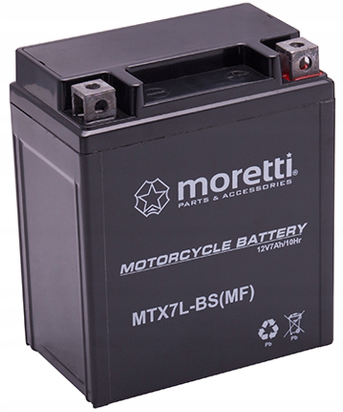 

Akumulator żelowy 12V 7 Ah MTX7L Motorower Barton
