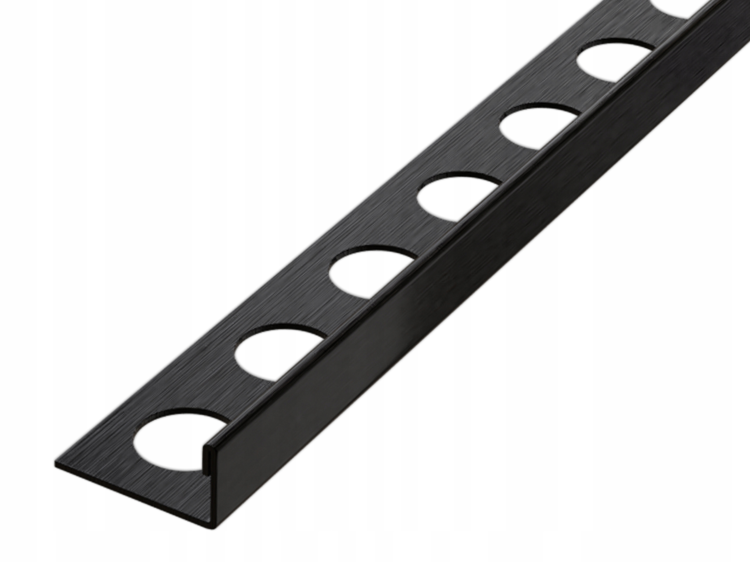 LISTWA DEKORACYJNA CZARNA MATOWA DO PŁYTEK 12,5 mm