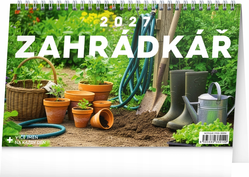 Notique Kalendarz stołowy Ogrodnik 2027, 23,1 x...