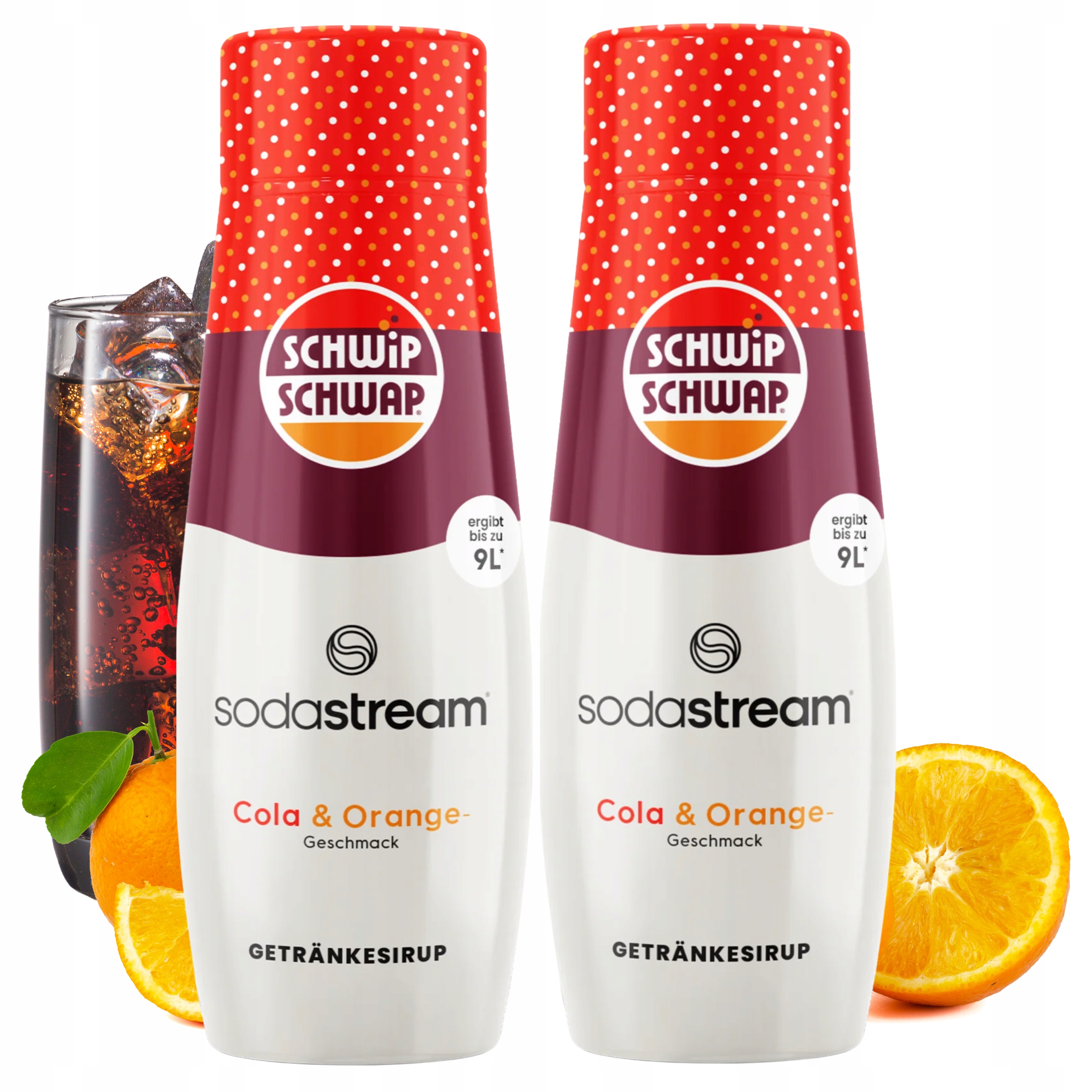 SodaStream Zestaw Syropów Shwip Shwap Cola Pomarańcza 2 Koncentraty
