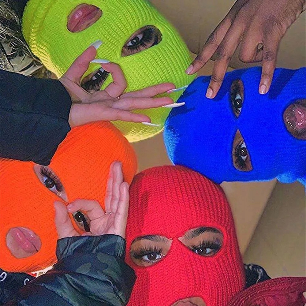 

Kominiarka balaclava komin neon
