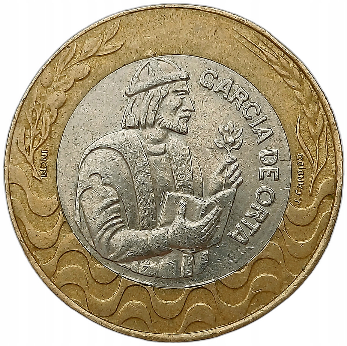 PORTUGALIA 200 ESCUDOS 1991 GARCIE DE ORTA BIMETAL 51C4
