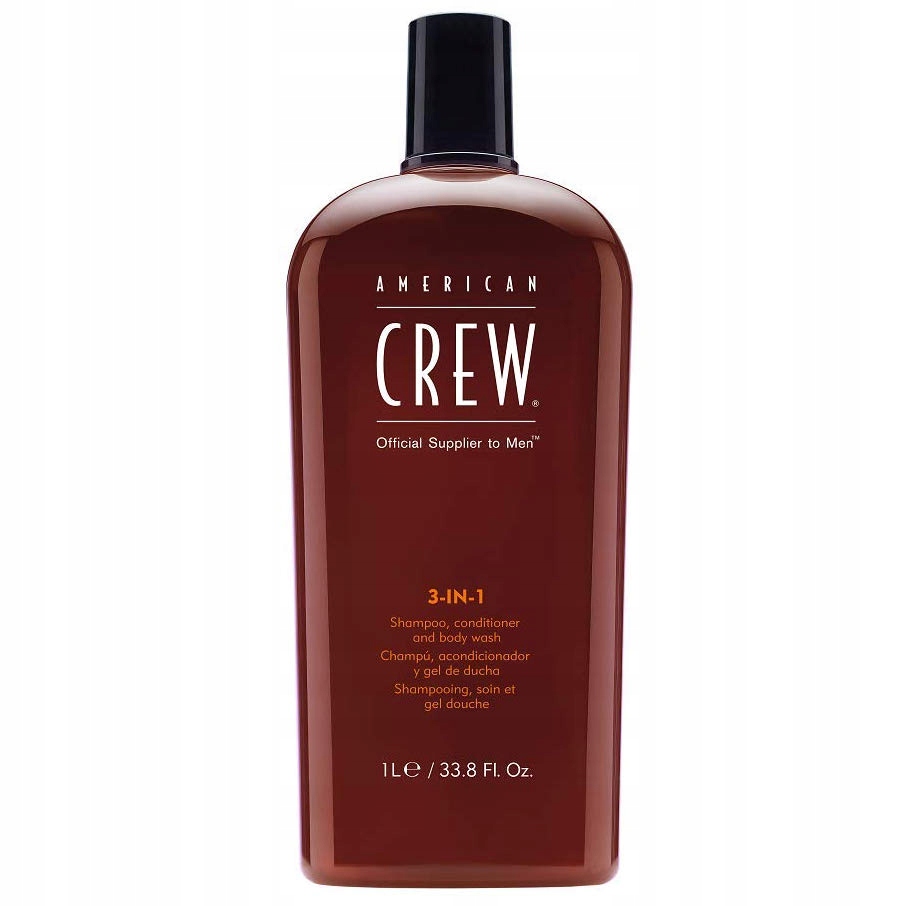 American Crew 3v1 šampon – kondicionér a sprchový gel pro muže 1000 ml