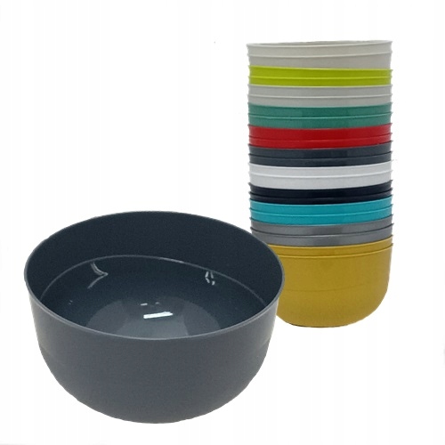 

Miska salaterka plastikowa 1,2l 16cm głęboka Ładna