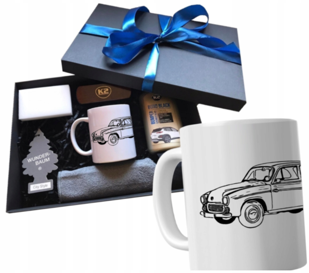 Sada hrnků a doplňků Dárek k narozeninám, jmeninám Historické Auta Mořská Panna