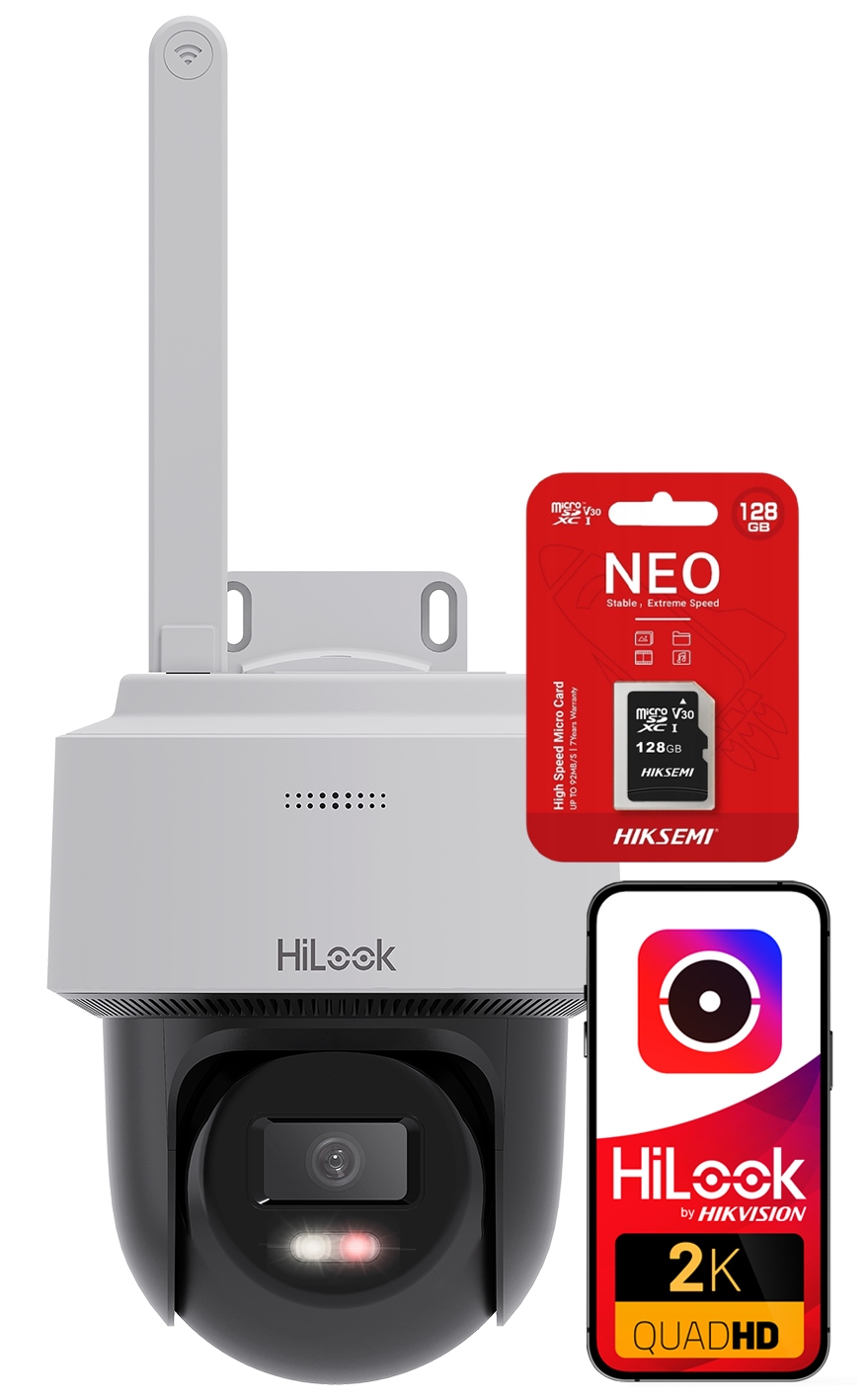 WiFi otočná kamera PTZ-N2C400I-W(W) 128GB HiLook od Hikvision 4MPx